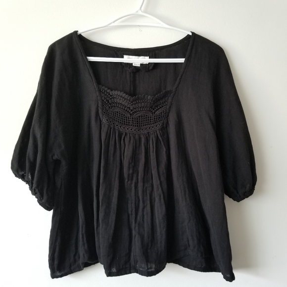 EMERSON FRY India Collection Rosemary Top Size XS/S - Black Organic - Picture 3 of 12